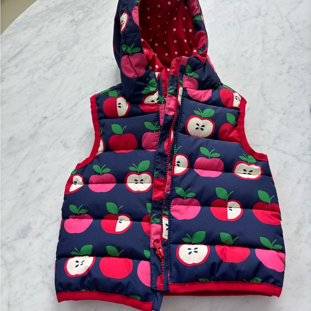 Gymboree Red and White Polka Dot Vest